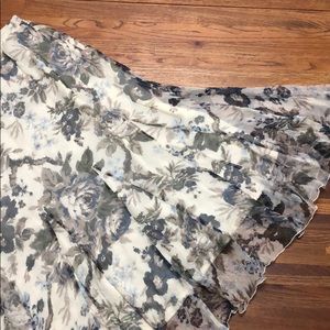NWT Coldwater Creek Silk Floral Skirt